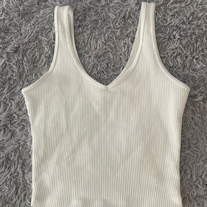 Hollister White Ribbed Tank 💕 || (NWOT)